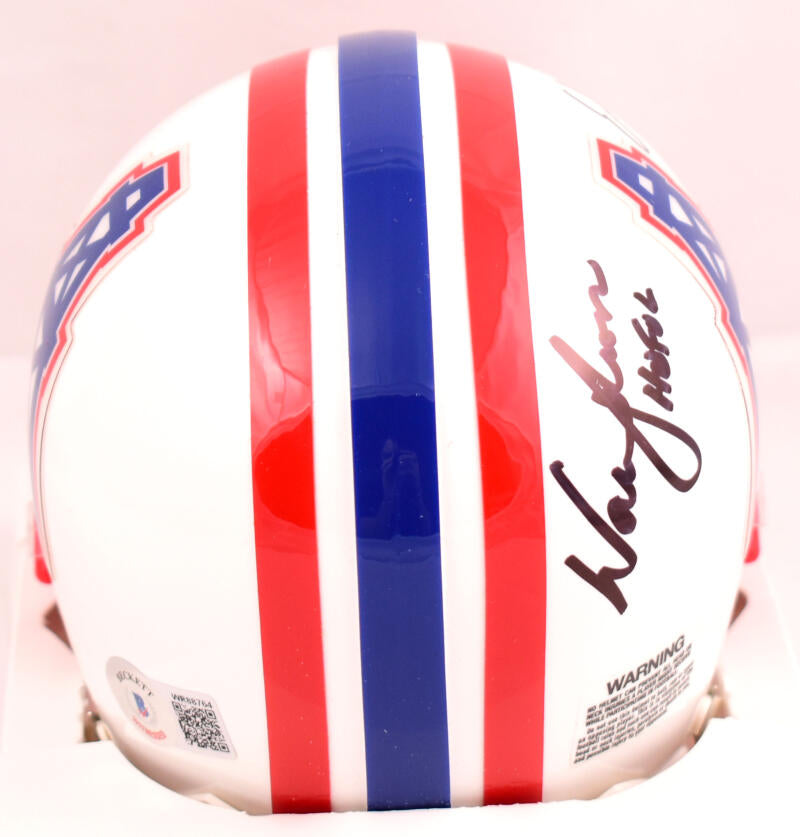 Warren Moon Autographed Houston Oilers (Throwback) Mini Helmet