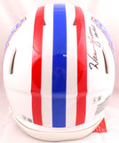 Warren Moon Earl Campbell Autographed Houston Oilers F/S Speed Authentic Helmet w/HOF- Beckett W Hologram *Black Image 4