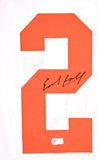 Earl Campbell Autographed White College Stat Style Jersey - Beckett W Hologram *Black Image 2