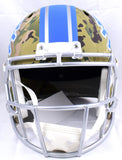 Barry Sanders Autographed Detroit Lions F/S Camo Speed Helmet - Beckett W Hologram *White Image 4