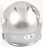 Wayne Chrebet Autographed New York Jets Flash Speed Mini Helmet - Beckett W Hologram *Black Image 3