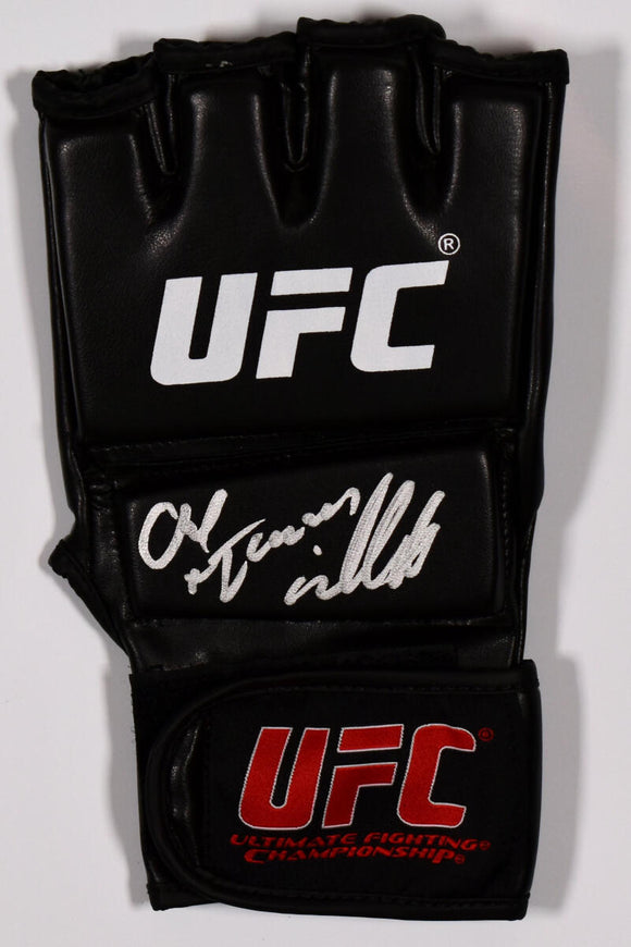 Chuck Liddell Autographed UFC Glove w/Iceman - Tristar *Silver Image 1