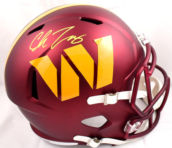 Chase Young Autographed Washington Commanders F/S Speed Helmet-Fanatics *Yellow Image 1