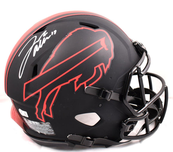 Josh Allen Autographed Buffalo Bills F/S Eclipse Speed Authentic Helmet- Beckett W Hologram *White Image 1