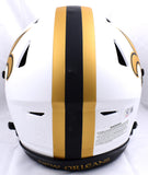 Derek Carr Autographed New Orleans Saints F/S Lunar Speed Flex Helmet-Beckett W Hologram *Gold Image 3