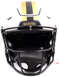 Derek Carr Autographed New Orleans Saints F/S Lunar Speed Flex Helmet-Beckett W Hologram *Gold Image 4