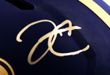 Derek Carr Autographed New Orleans Saints F/S Eclipse Speed Authentic Helmet-Beckett W Hologram *Gold Image 2