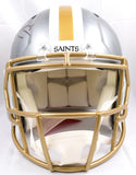 Derek Carr Autographed New Orleans Saints F/S Flash Speed Authentic Helmet-Beckett W Hologram *Black Image 4