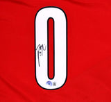 Damian Lillard Autographed Portland Trail Blazers Nike Red Swingman Statement Jersey - Beckett W Hologram *Black Image 2