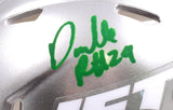 Darrelle Revis Autographed New York Jets Flash Speed Mini Helmet - Beckett W Hologram *Green Image 2