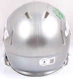 Darrelle Revis Autographed New York Jets Flash Speed Mini Helmet - Beckett W Hologram *Green Image 3