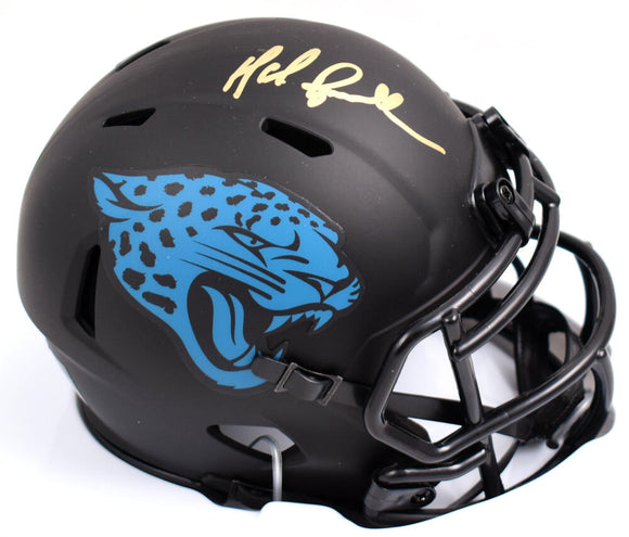 Mark Brunell Autographed Jacksonville Jaguars Eclipse Speed Mini Helmet - Prova *Gold Image 1