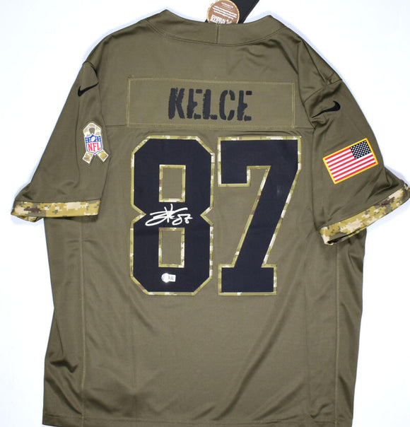 Travis Kelce Kansas City Chiefs Autographed Nike Salute To Service