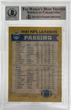 1982 Topps #257 Joe Montana Auto San Francisco 49ers BAS Autograph 10  Image 2