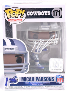 Micah Parsons Autographed Dallas Cowboys Funko Pop Figurine 171- Fanatics *White Image 1