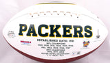 Aaron Jones Autographed Green Bay Packers Logo Football-Beckett W Hologram *Black Image 3