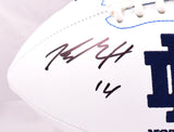 Kyle Hamilton Autographed Notre Dame Logo Football- Beckett W Hologram *Black Image 2