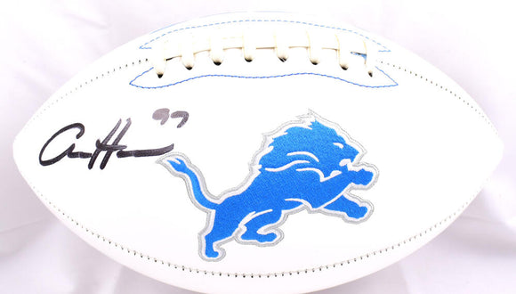 Aidan Hutchinson Autographed Detroit Lions Logo Football-Beckett W Hologram *Black Image 1