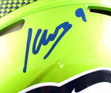 Kenneth Walker III Autographed Seattle Seahawks F/S Flash Speed Authentic Helmet-Beckett W Hologram *Blue Image 2
