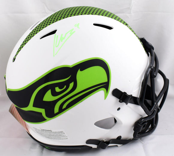 Kenneth Walker III Autographed Seattle Seahawks F/S Lunar Speed Authentic Helmet-Beckett W Hologram *Green Image 1