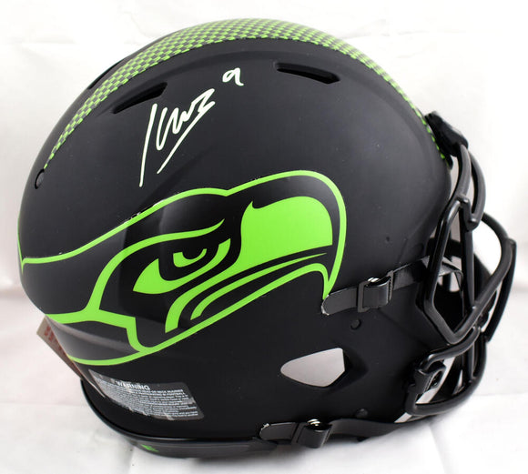Kenneth Walker III Autographed Seattle Seahawks F/S Eclipse Speed Authentic Helmet-Beckett W Hologram *Green Image 1