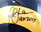 Marshall Faulk Autographed F/S Rams 00-16 Speed Authentic Helmet w/HOF -Beckett W Hologram *Black Image 2