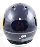 Marshall Faulk Autographed F/S Rams 00-16 Speed Authentic Helmet w/HOF -Beckett W Hologram *Black Image 3