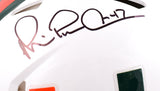Michael Irvin Autographed Miami Hurricanes F/S Speed Authentic Helmet-Beckett W Hologram *Black Image 2