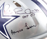 Michael Irvin Autographed Dallas Cowboys F/S Speed Authentic Helmet w/3 Stats-Beckett W Hologram *Black Image 2