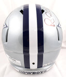 Michael Irvin Autographed Cowboys F/S Speed Helmet-Beckett W Hologram *Black *Back Image 3