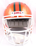 Ray Lewis Ed Reed Autographed Miami Hurricanes F/S Flash Speed Helmet w/The U-Beckett W Hologram *White Image 5