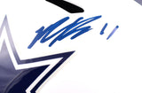 Micah Parsons Autographed Dallas Cowboys Flat White F/S Speed Helmet-Fanatics *Blue Image 2