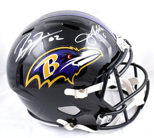 Ray Lewis Baltimore Ravens Autographed Riddell Replica Helmet with