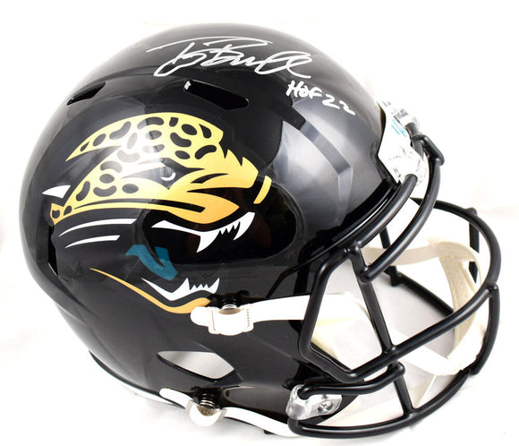 Tony Boselli Autographed Jaguars F/S Speed Helmet w/HOF - Beckett W Hologram *Silver Image 1