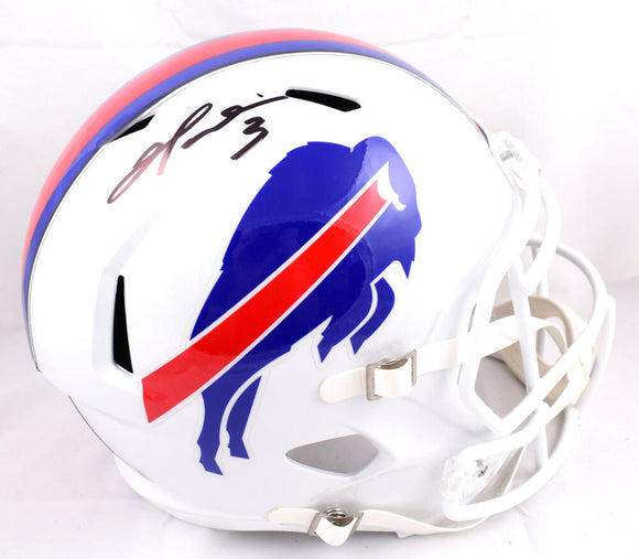 Damar Hamlin Autographed Buffalo Bills F/S Speed Helmet-Beckett W Hologram *Black Image 1