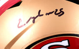 Frank Gore Elijah Mitchell Autographed F/S San Francisco 49ers Speed Helmet-Beckett W Hologram *Black Image 2