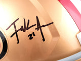 Frank Gore Elijah Mitchell Autographed F/S San Francisco 49ers Speed Helmet-Beckett W Hologram *Black Image 3