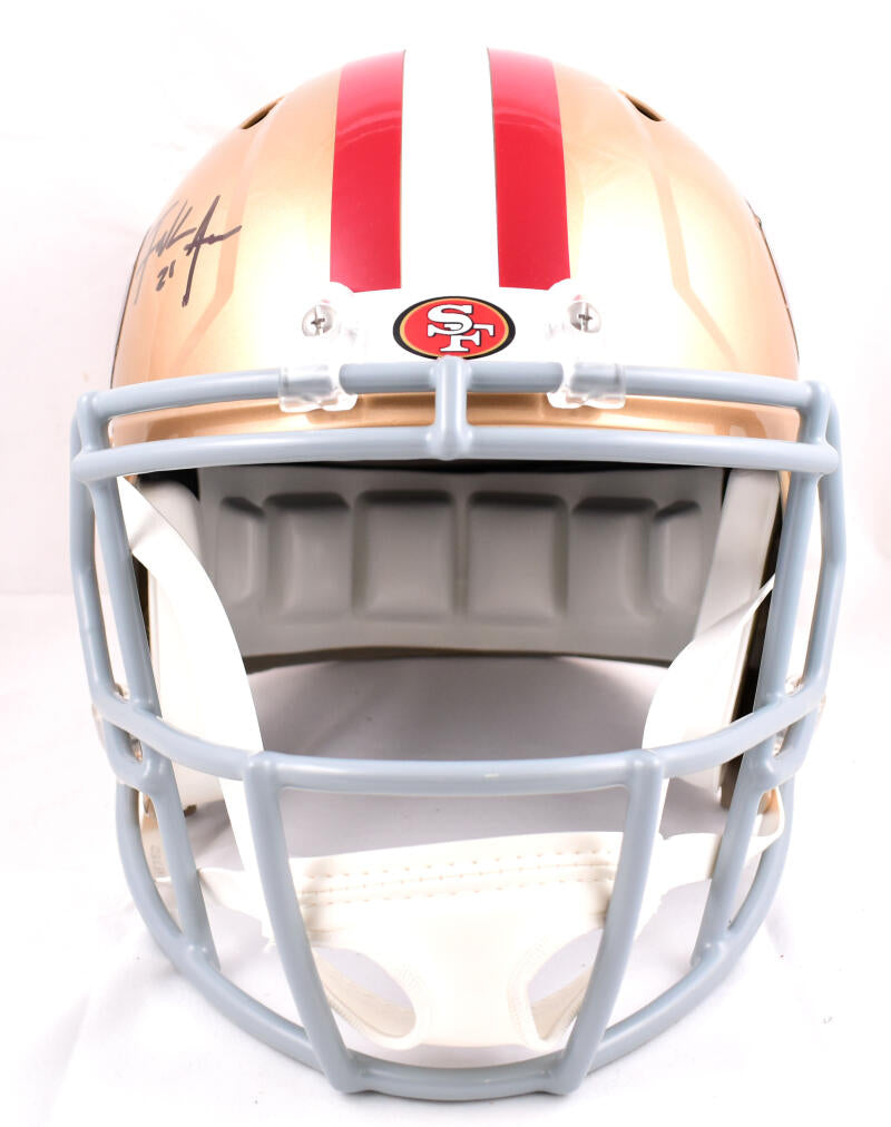 NFL San Francisco 49ers Frank Gore Sign Autograph Riddell Mini Helmet Speed  Flash