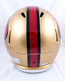 Patrick Willis Autographed F/S 96-08 San Francisco 49ers Speed Helmet w/DPOY - Beckett W Hologram *Black Image 3