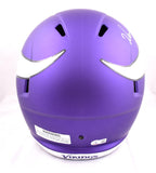 Warren Moon Autographed Minnesota Vikings F/S Speed Helmet w/HOF - Beckett W Hologram *Silver Image 3