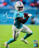Tyreek Hill Autographed Miami Dolphins 8X10 Teal Jersey Photo- Beckett W Hologram *White Image 1