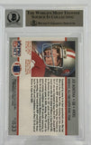 1990-91 Pro Set Super Bowl #33  Joe Montana Auto San Francisco 49ers BAS Autograph 10 Image 2