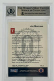 1993 Playoff Club #PC1 Joe Montana Auto Kansas City Chiefs BAS Autograph 10 Image 2