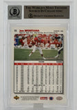 1995 NFL Properties Back to School #6 Joe Montana Auto Kansas City Chiefs BAS Autograph 10 Image 2