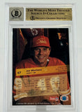 1993 Wild Card #67 Joe Montana Auto Kansas City Chiefs BAS Autograph 10 Image 2
