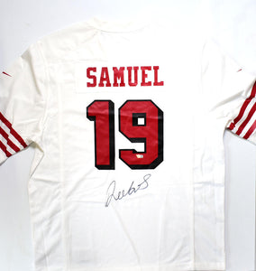 Autographed/Signed Deebo Samuel San Francisco Red Football Jersey