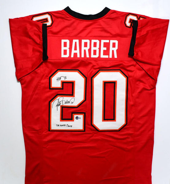 Ronde Barber Authentic Signed White Pro Style Jersey BAS Witnessed