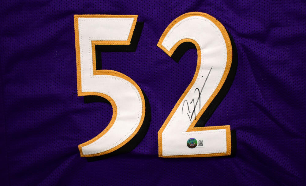 Ray Lewis Autographed/Signed College Style Black XL Jersey Beckett – Denver  Autographs