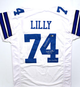 Bob Lilly Autographed White Pro Style Jersey w/3 Inscriptions - Becket –  The Jersey Source