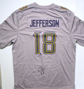 Justin Jefferson Minnesota Vikings Autographed Black Nike